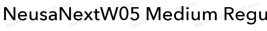 NeusaNextW05 Medium Regular字体转换